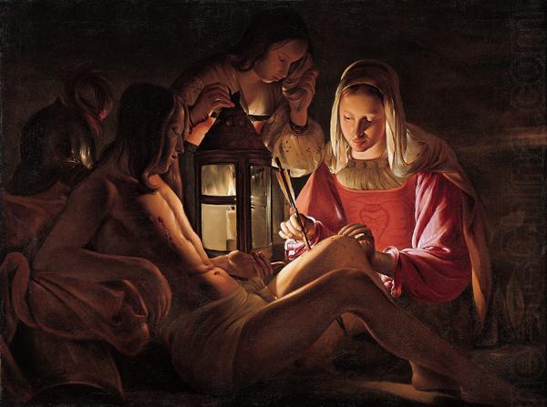 Saint Sebastian Tended by Irene, Georges de La Tour